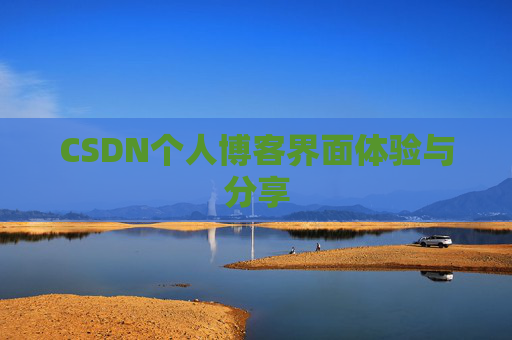 CSDN个人博客界面体验与分享